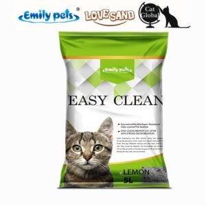 Emily pets® Bentonite clay cat litter lemon
