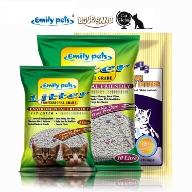 Emily pets® ODD-SHAPED bentonite cat litter