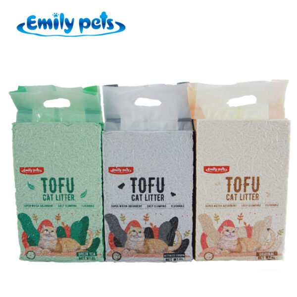Emily pets® high quality tofu cat litter green tea carbon original