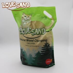 LOVE SAND pine wood clumping cat litter