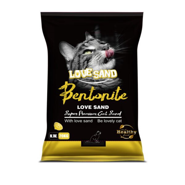 LOVE SAND® Bentonite cat litter 20kg lemon