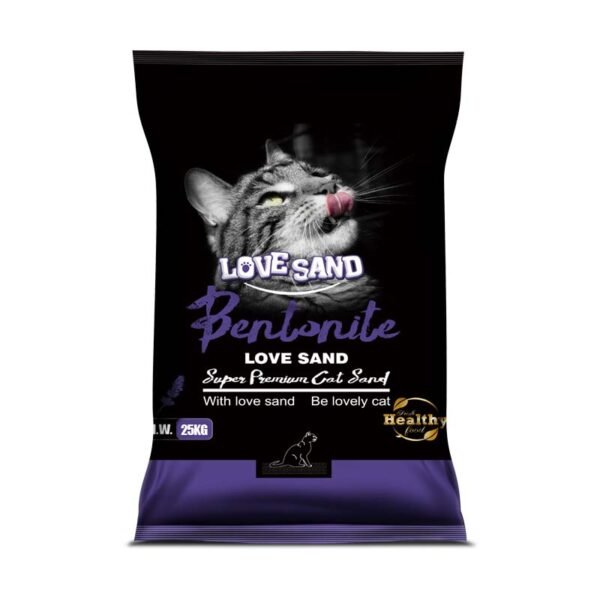 LOVE SAND® Bentonite cat litter 25kg lavender