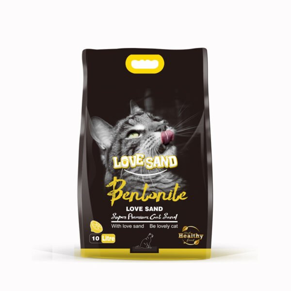 LOVE SAND® bentonite cat litter 10L lemon