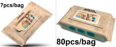 Emily Pets® Disposable Deodorizing Pet Wipes