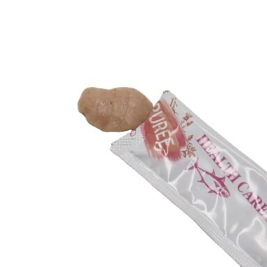 Emily pets cat strips Delicious Cat Snacks Tuna Salmon Wet Cat Food