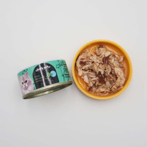 Emily pets® canned cat-TUNA PSYLLIUM-hairball control function(green)
