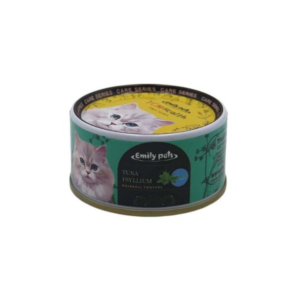 Emily pets® canned cat-TUNA PSYLLIUM-hairball control function(green)