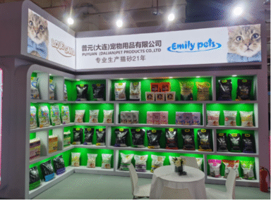 Puyuan create a brand recognized by cat litter wholesaler